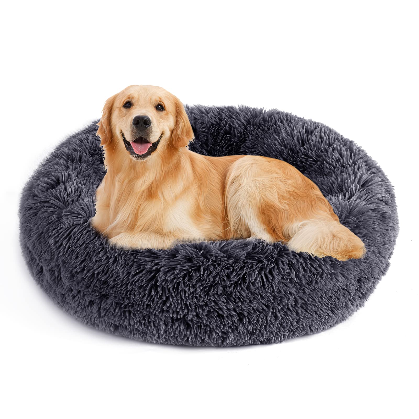 NOYAL Cama Donut Calma para perros y gatos: refugio suave para descanso seguro