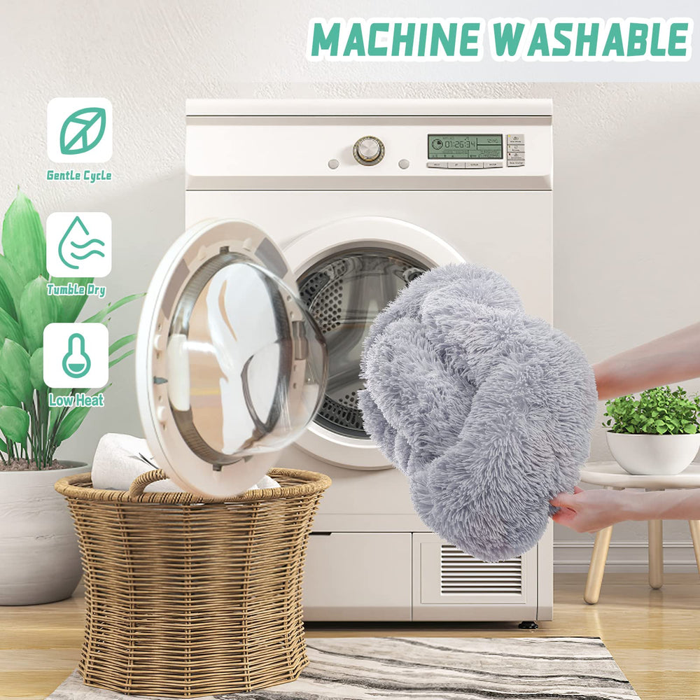 NOYAL Cama Calma en Forma de Dona Lavable a máquina para limpieza rápida