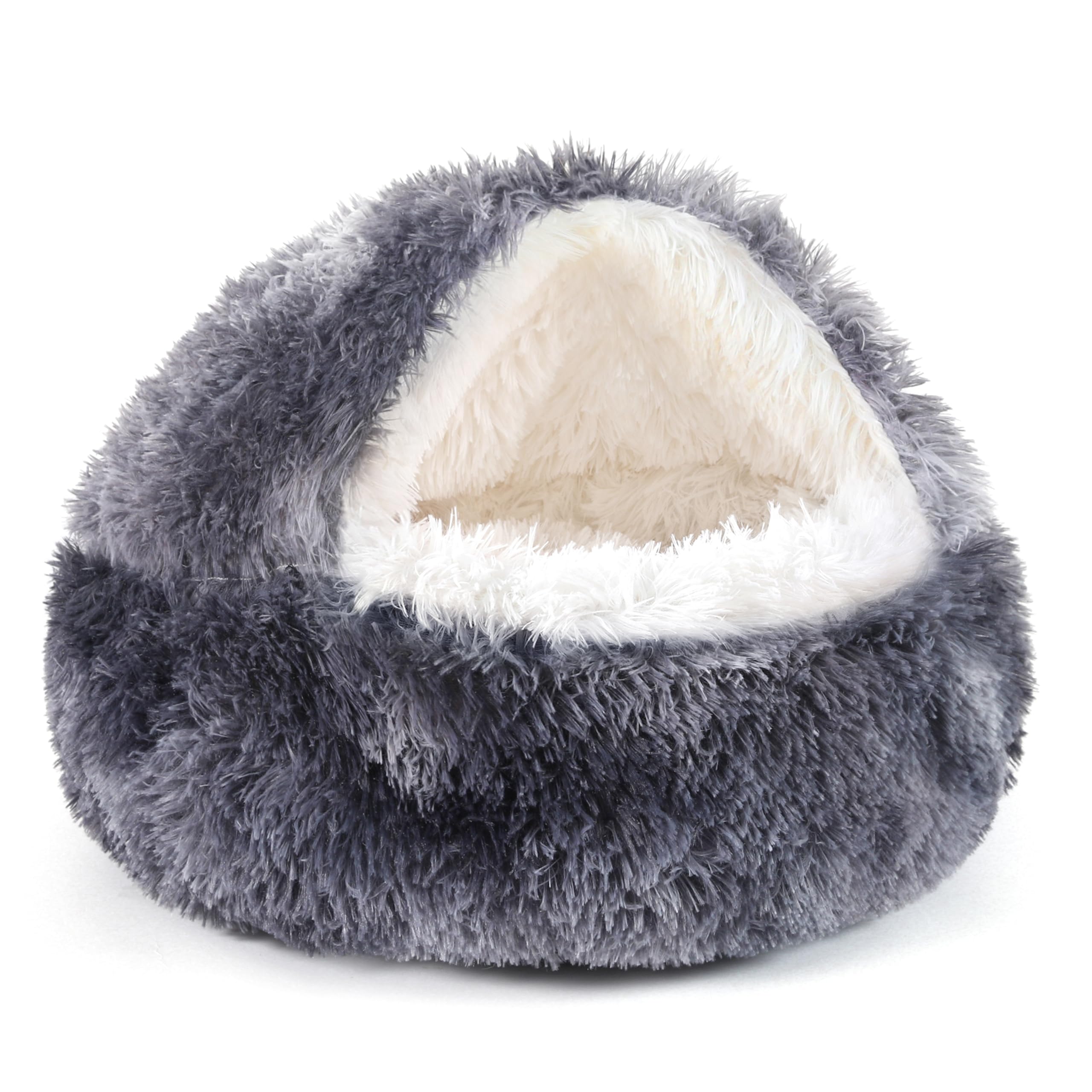 NOYAL cama-donut-capucha principal para perros: refugio seguro y cómodo.