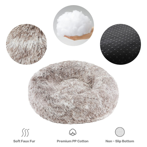 NOYAL Cama en forma de rosquilla Felpa suave, agradable al tacto para abrazos nocturnos.