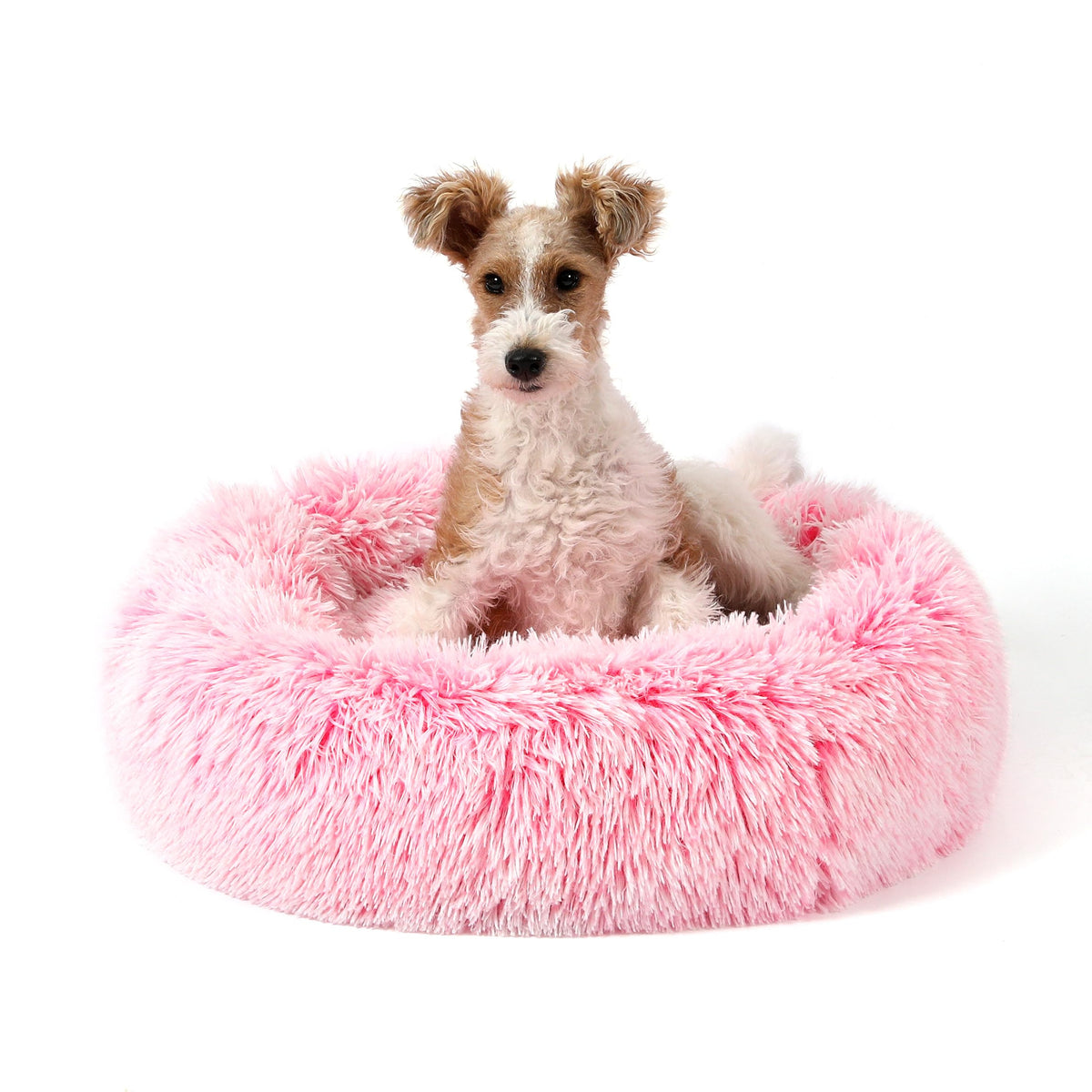 NOYAL Cama-rosquilla para perros, vista general, descanso cómodo y seguro.