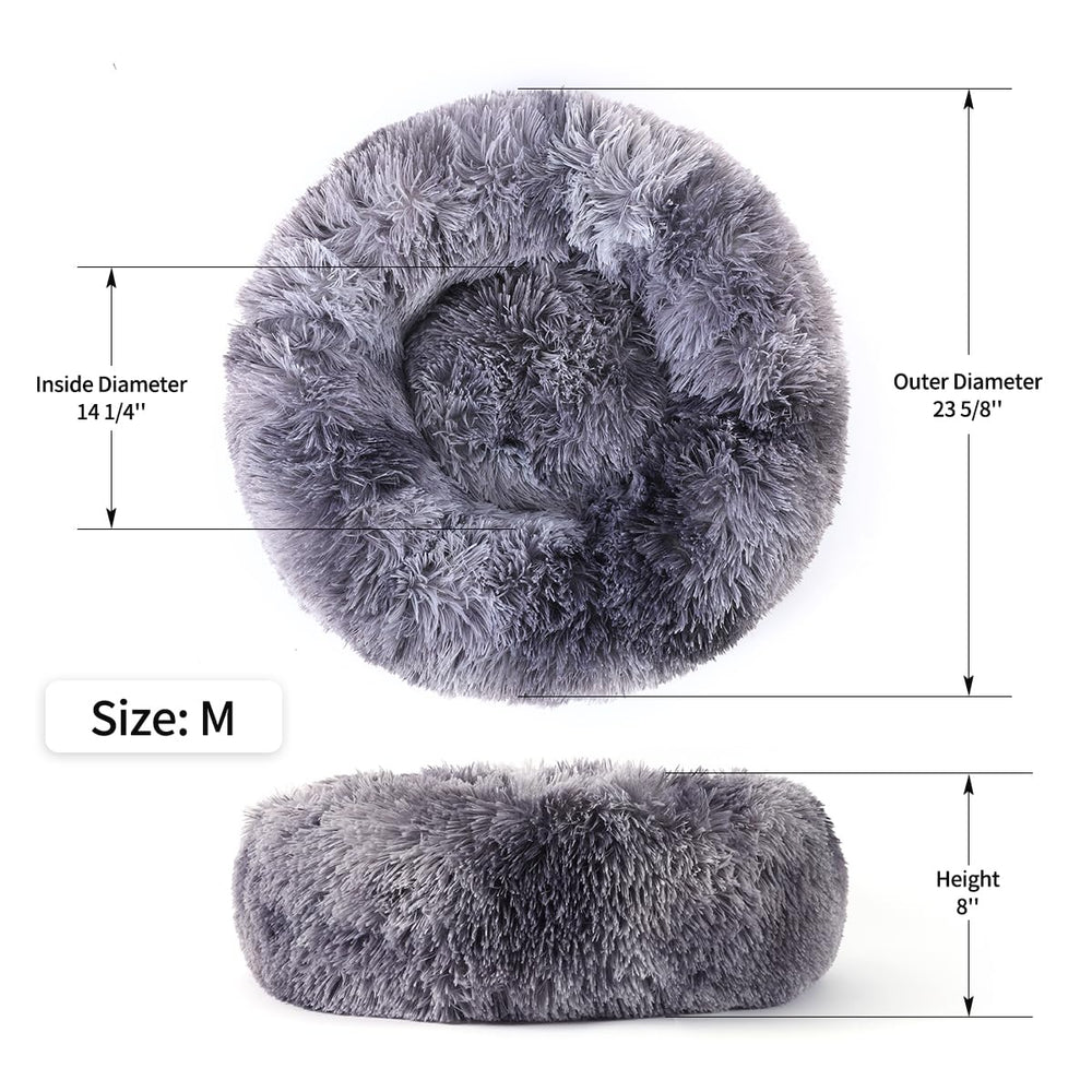 NOYAL interior acolchado rosco para perros, confort suave y acogedor.