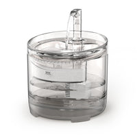 npet bebederos wf050tp, vista lateral, diseño ergonómico que facilita beber al gato.