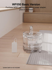 npet bebederos wf050tp, tanque transparente para ver el nivel de agua.