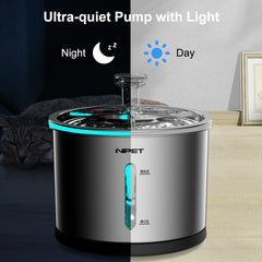 NPET WF210 capacidad 50oz, adecuada para varias mascotas en casa.