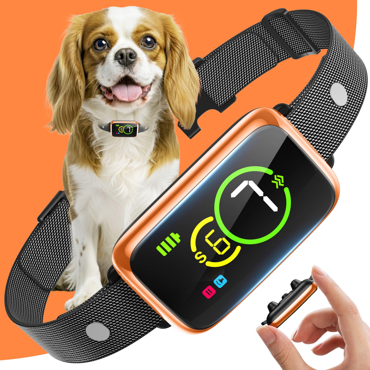NQQHNN collar anti‑ladridos con diseño ultraligero para entrenamiento cómodo