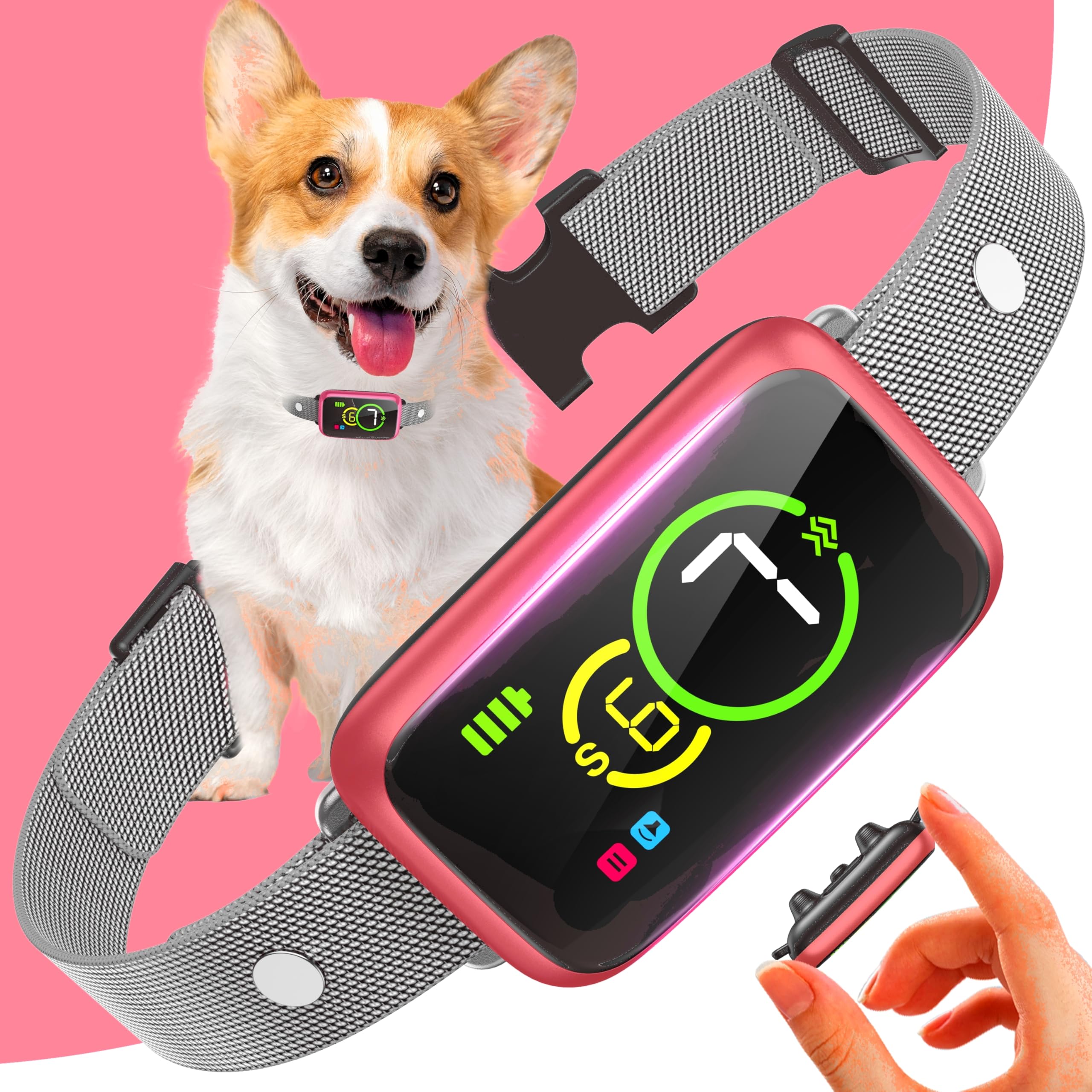 Collar NQQHNN para ladrido seguro sin dolor en perros de todas las tallas.