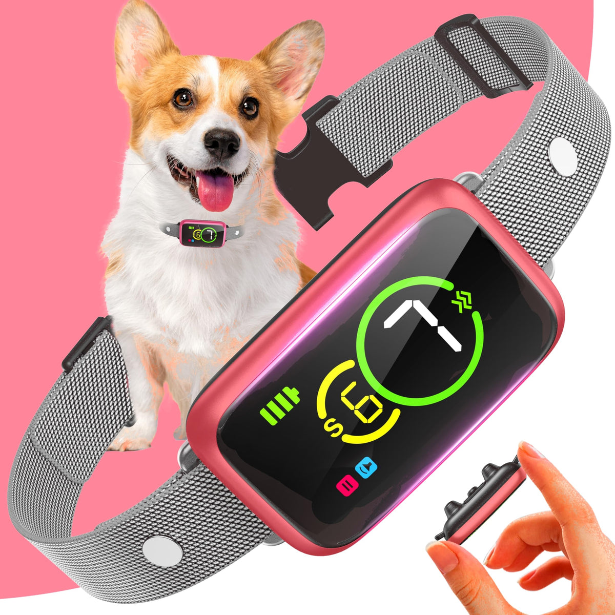 Collar NQQHNN para ladrido seguro sin dolor en perros de todas las tallas.