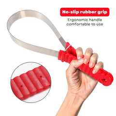 NRTFE raspador pelo caballo con anilla, desprende pelo suelto sin arañar.