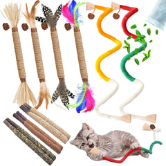 NSWXZDS juguetes para gatos de interior, bolsa de hierba gatera para juego seguro.