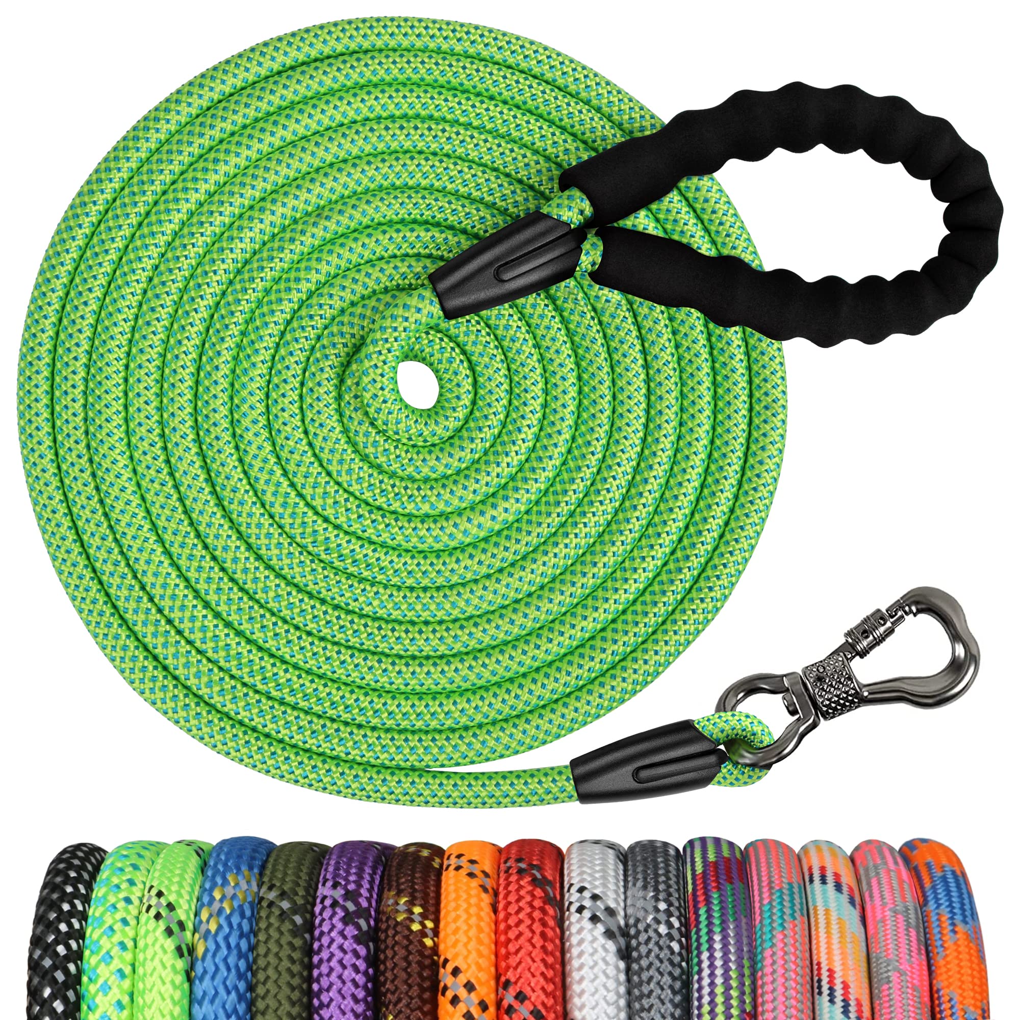 Correa para perro NTR resistente 30 ft y reflectiva para paseos nocturnos visibles