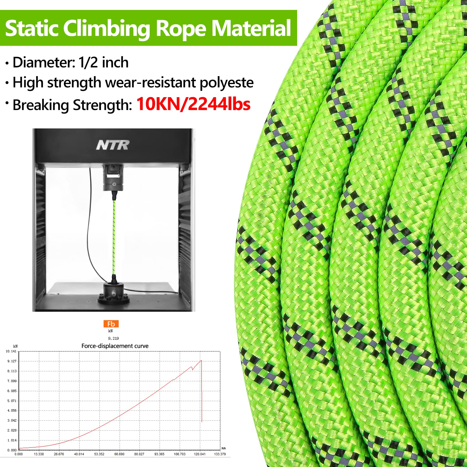 NTR heavy duty dog leash showing 360-degree hook rotation for flexible control.