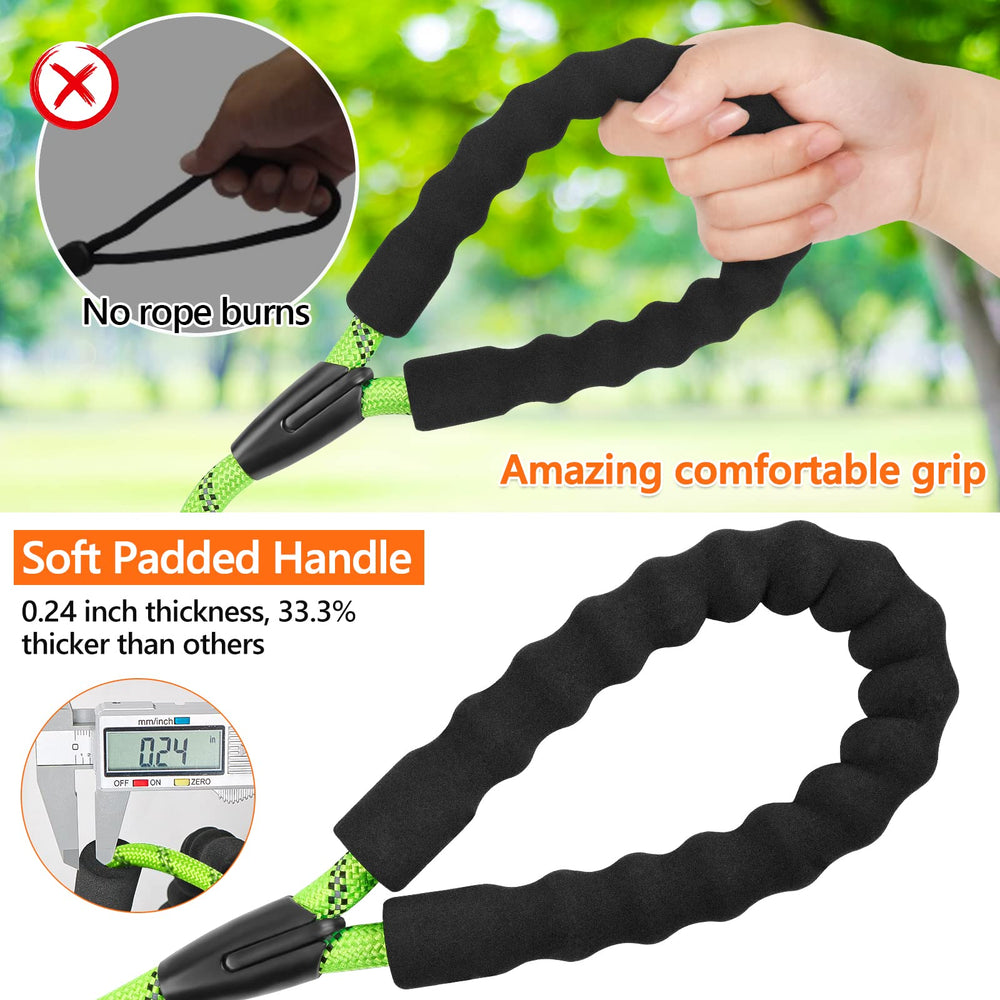 NTR heavy duty dog leash padded handle for comfortable grip during walks.