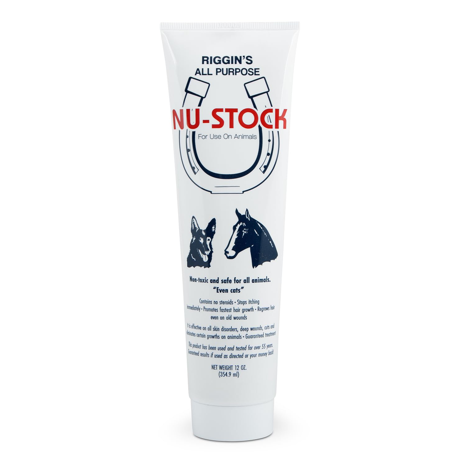 Nu-Stock Crema para Heridas en botella, segura para todo tipo de mascotas.