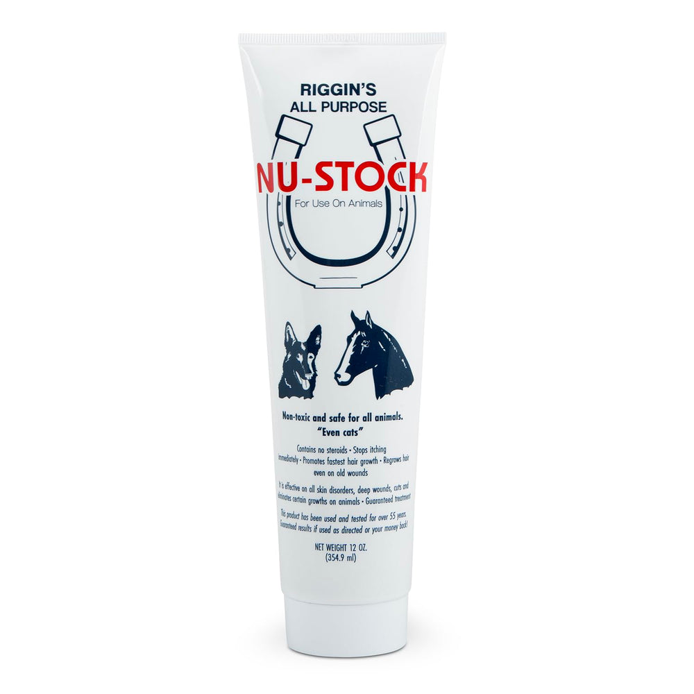 Nu-Stock Crema para Heridas en botella, segura para todo tipo de mascotas.