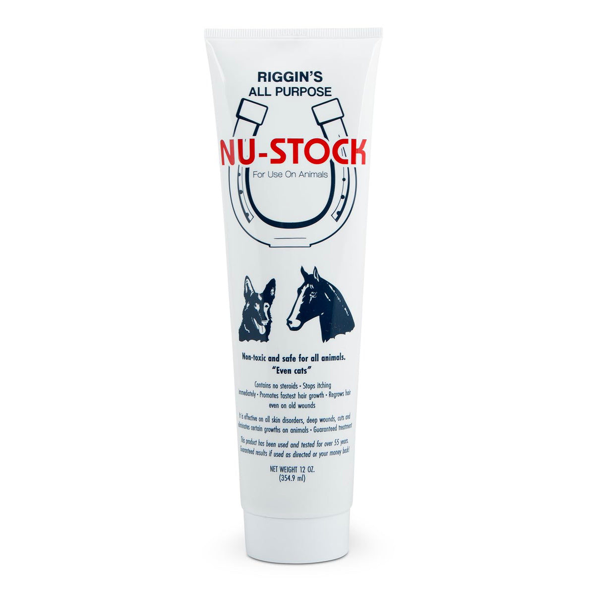 Nu-Stock Crema para Heridas en botella, segura para todo tipo de mascotas.