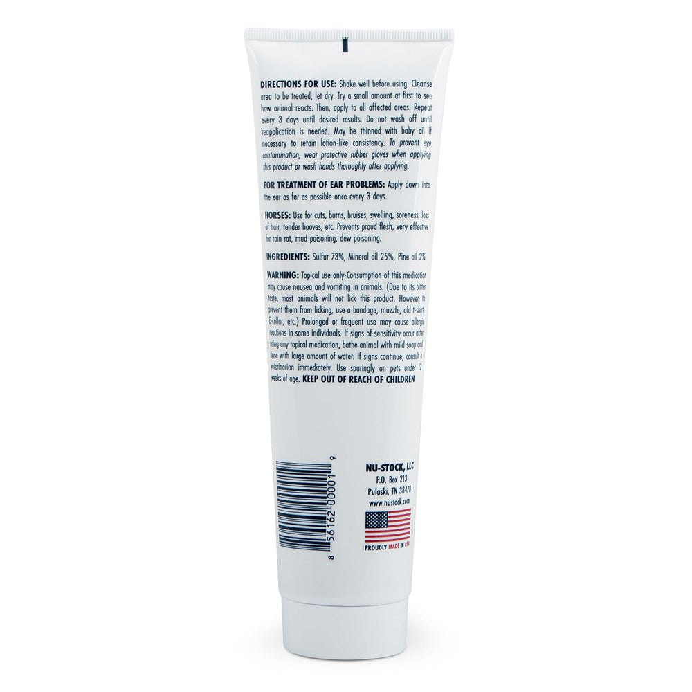 Envase práctico de Nu-Stock, fácil de usar en casa.