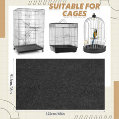 Tapete Nuanchu absorbente para jaula de aves, absorbe agua y mantiene área seca