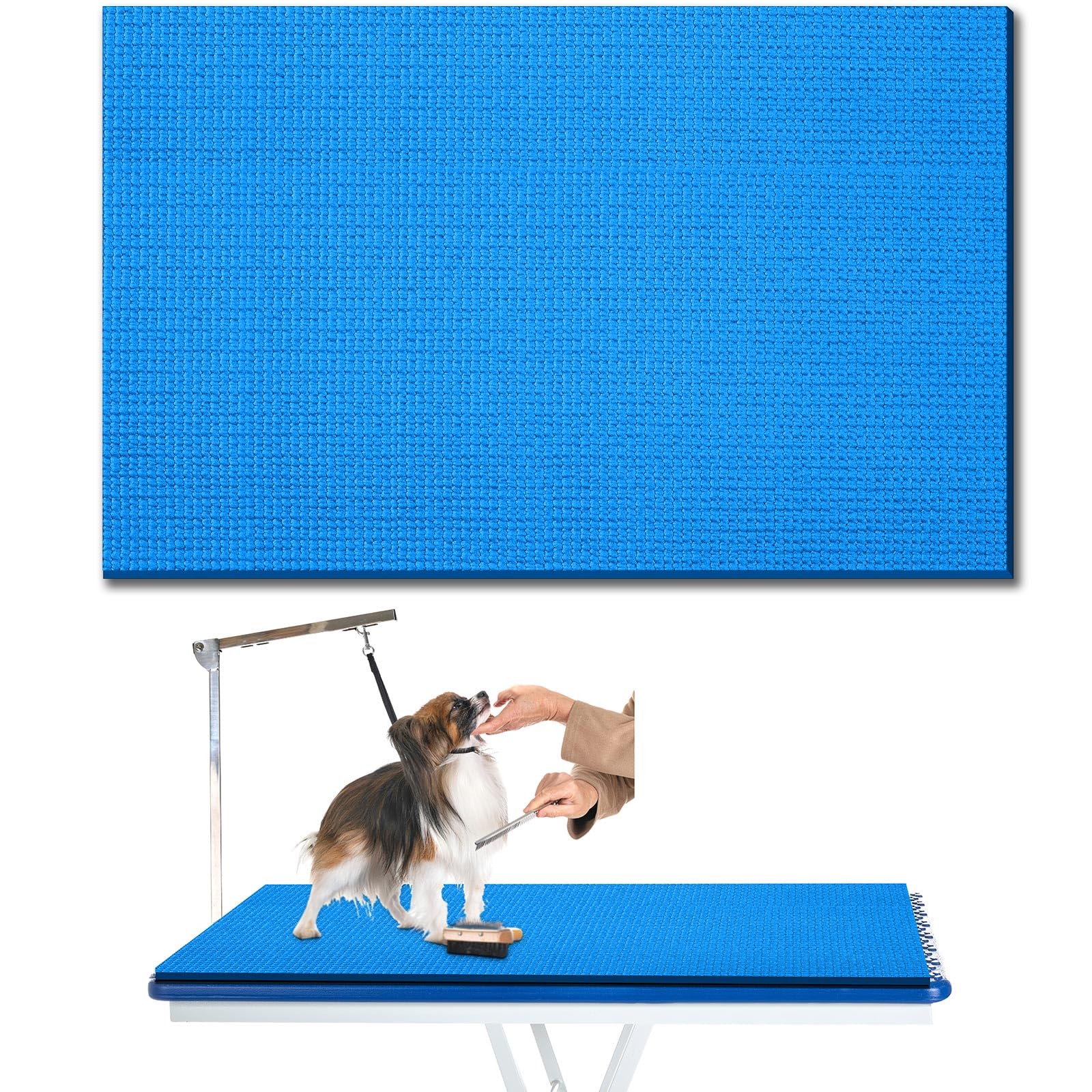 Nuanchu almohadilla para mesa de peluquería para perros, superficie antideslizante segura.