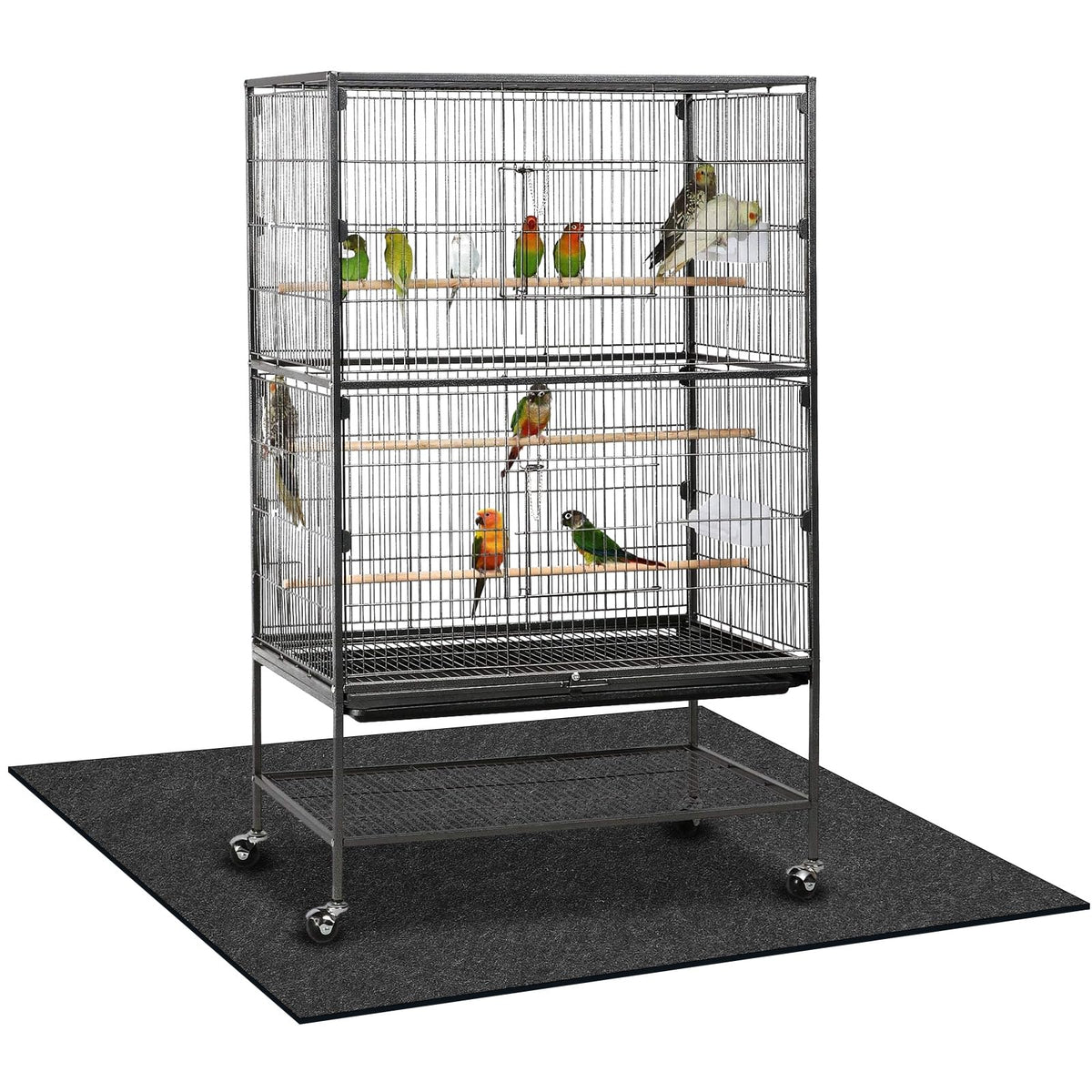 Tapete Nuanchu para jaula de aves 48x36, protege el suelo y facilita limpieza