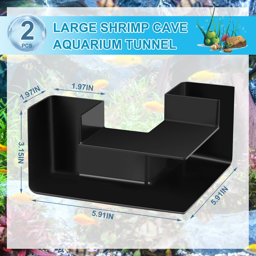 Nuanchu cueva para pez negro, ofrece refugio seguro y realza la estética.