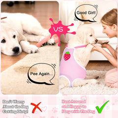 Pañal Nuanchu para perro mujer talla grande, diseño ligero y cómodo.