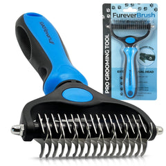 The Original FureverBrush de NuewayPets cepilla el subpelaje y reduce pelo suelto.
