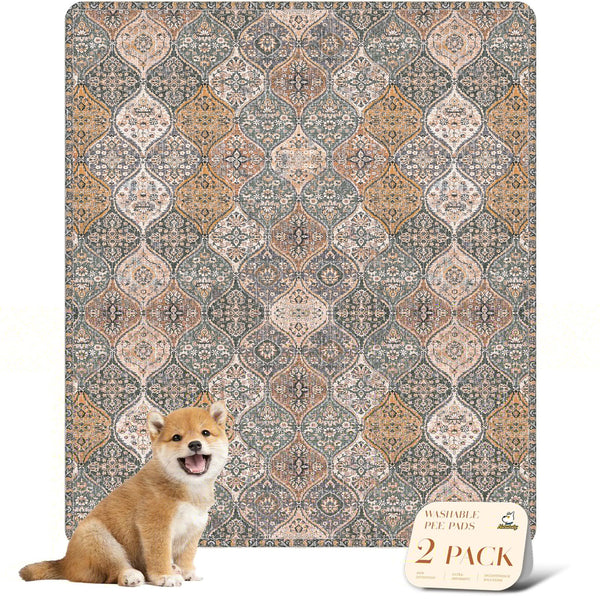Nunubaby almohadilla lavable para perros, marrón multicolor, protege suelos y muebles.