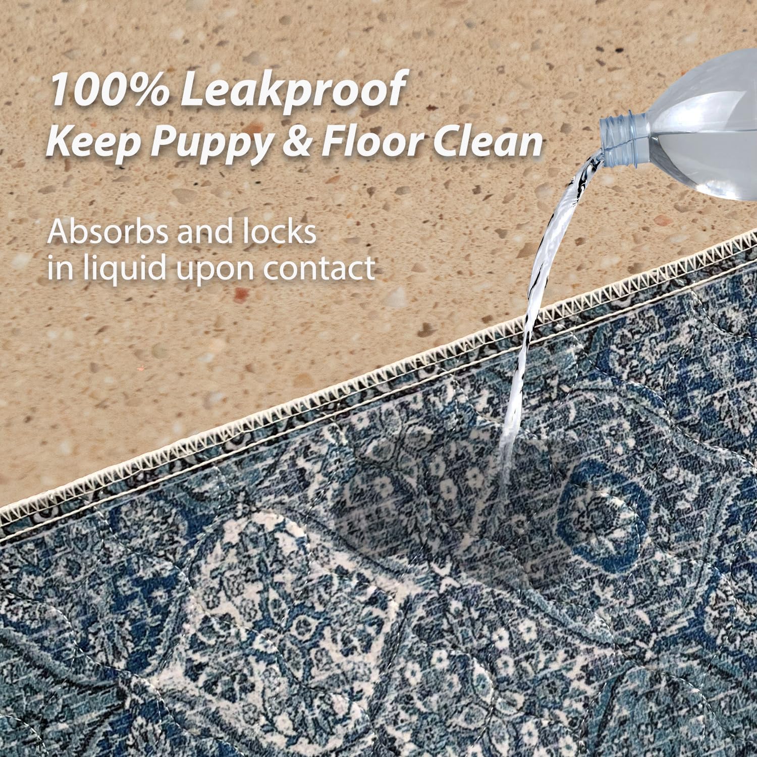 nunubaby almohadilla lavable para perros, superficie absorbente de alta capacidad