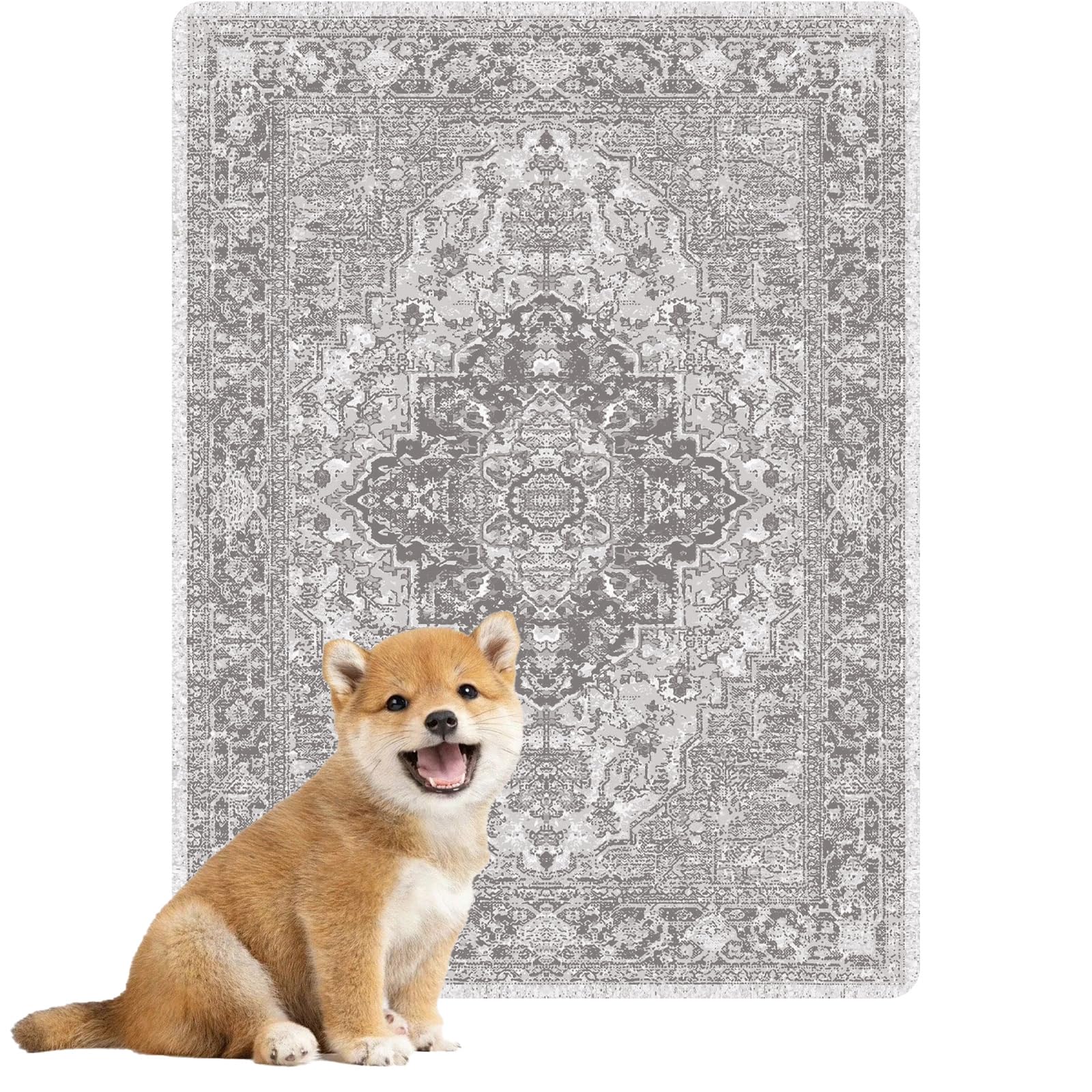 Nunubaby almohadilla para perro marron geo 18x24: estilo y proteccion para el hogar.