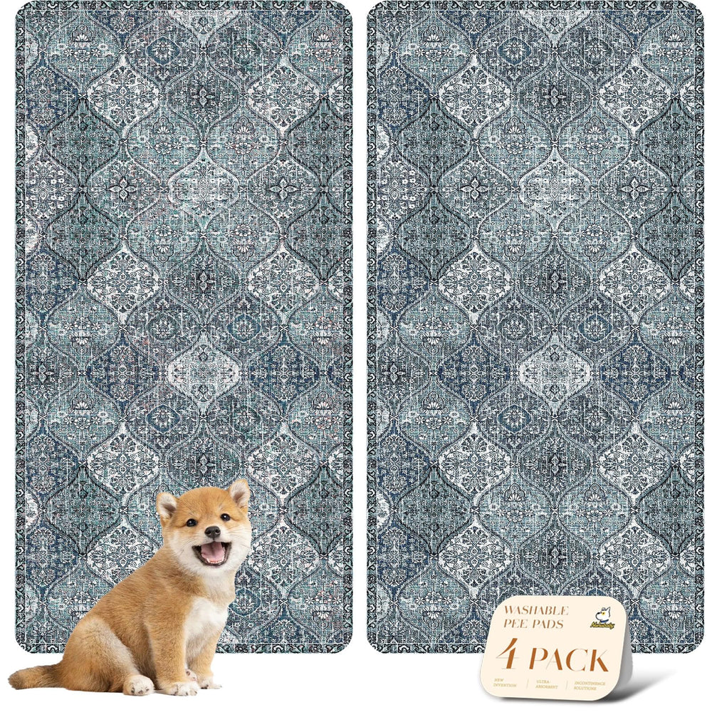 Almohadillas lavables nunubaby azul para perros, alta absorción y protección de superficies.