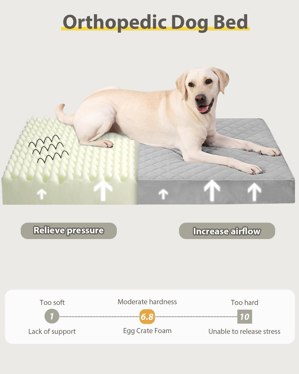 NUPIDA base antideslizante mantiene estable la cama durante el descanso.