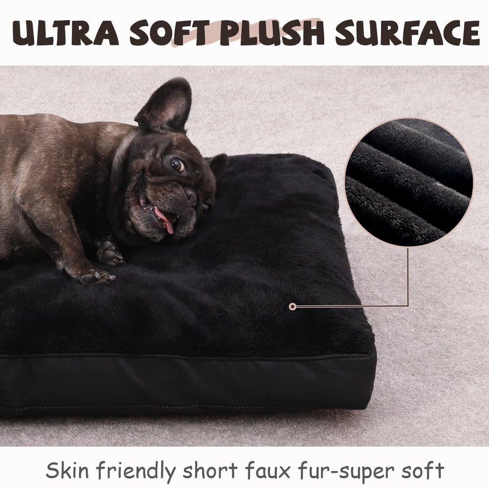 Cama NUPIDA con funda removible y lavable para limpieza rápida.