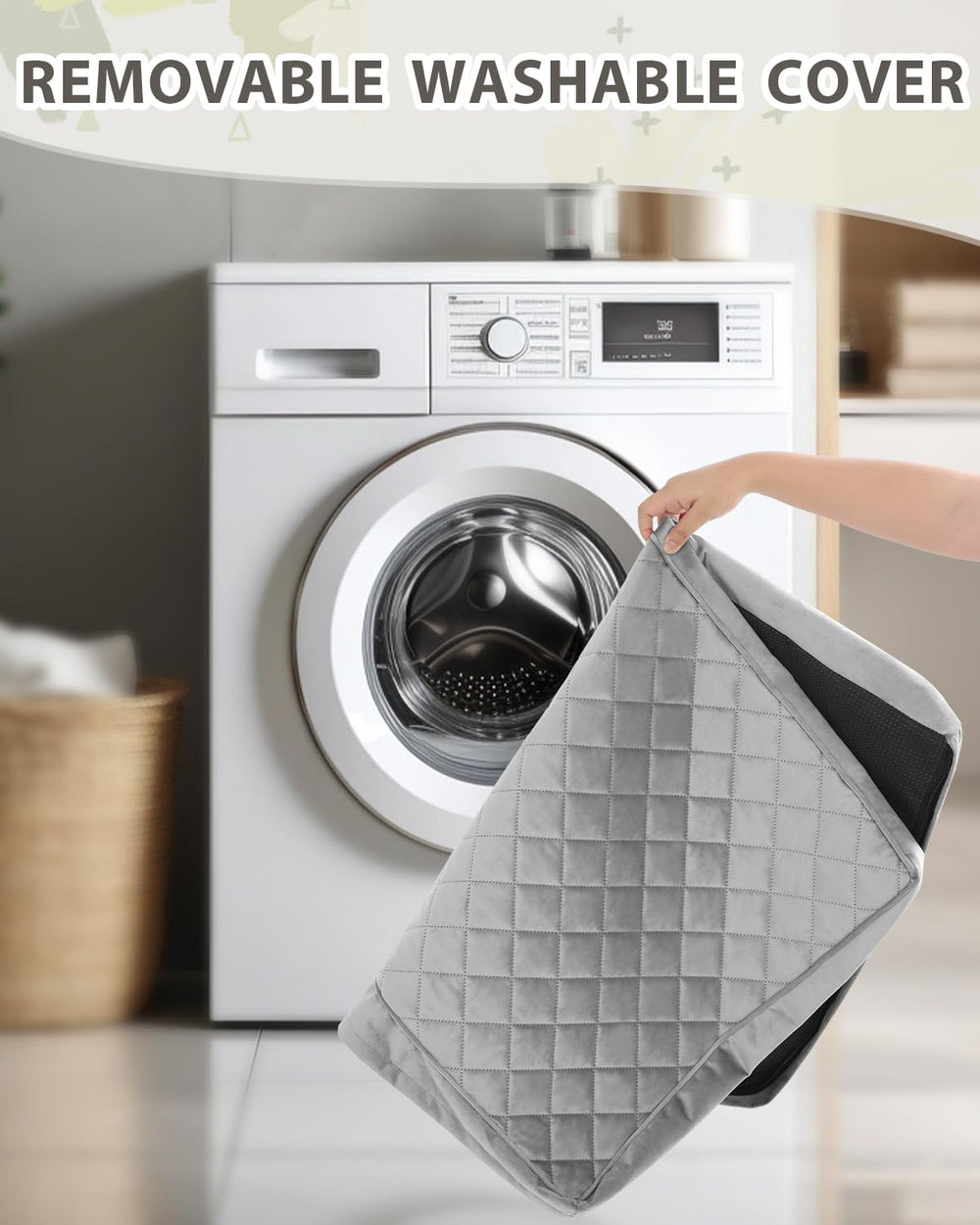 NUPIDA funda desmontable con cremallera en L para lavado.