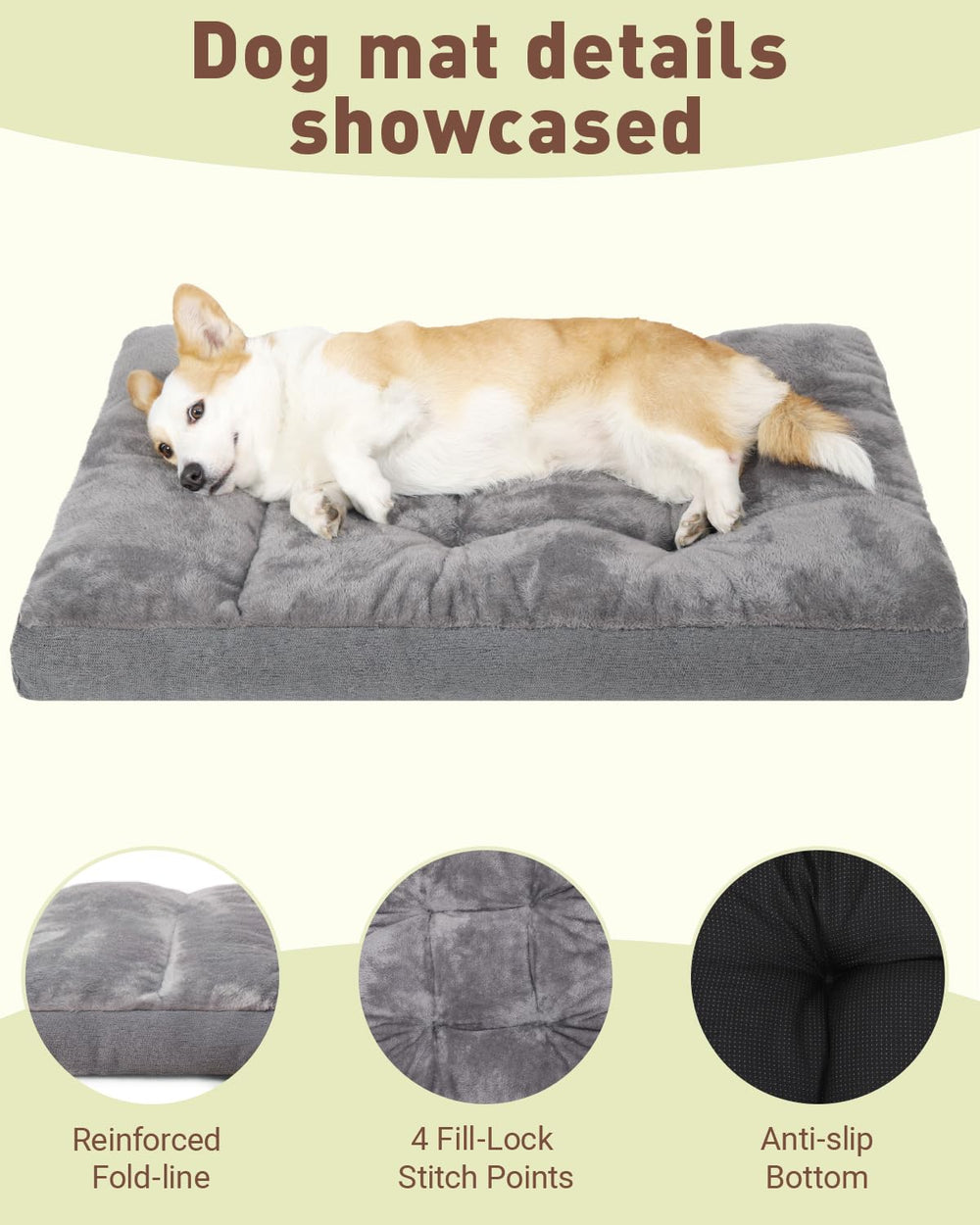 Cama NUPIDA para jaula XL, superficie peluche para siestas agradables.