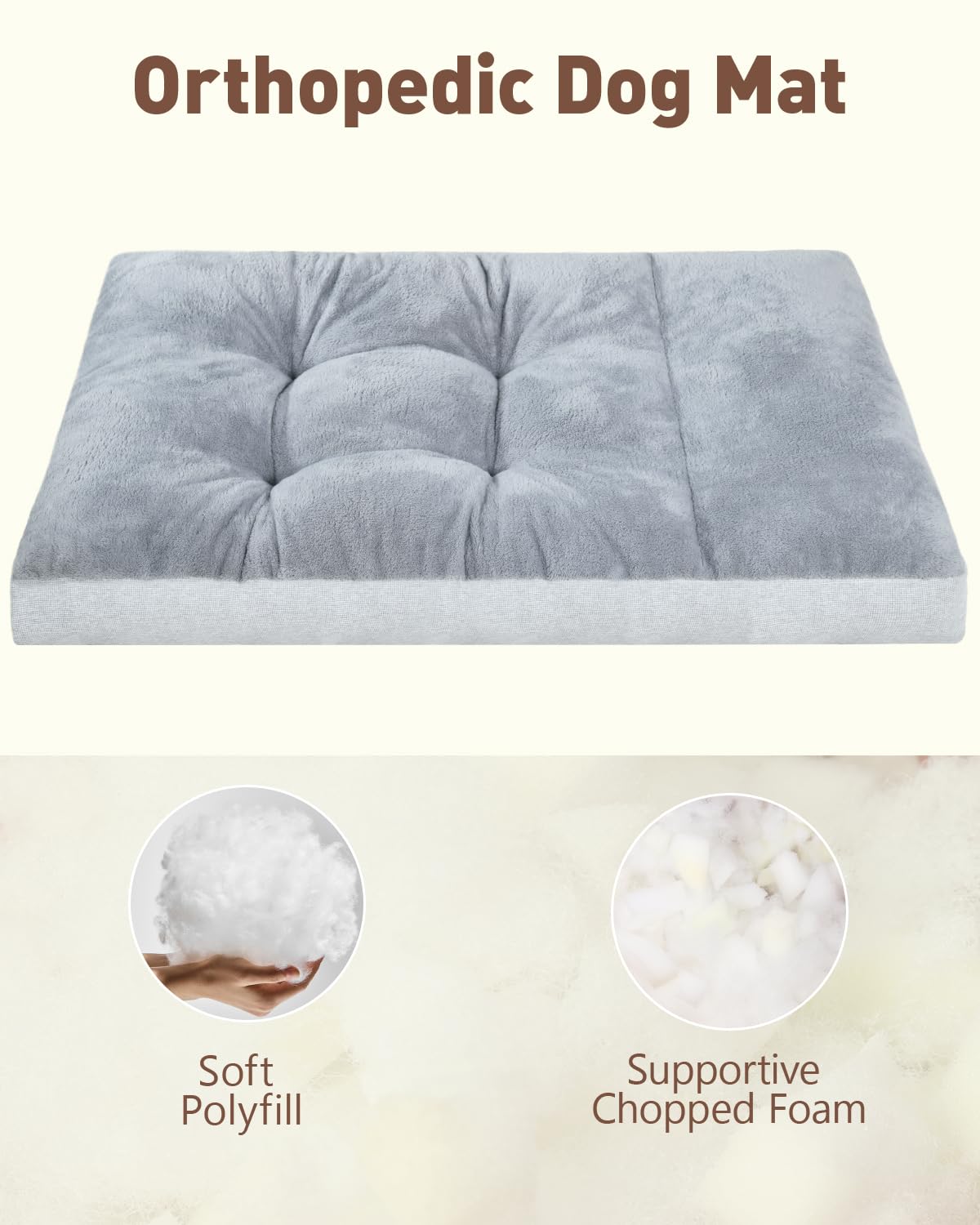 Cama NUPIDA lavable a máquina para facilitar la limpieza frecuente.