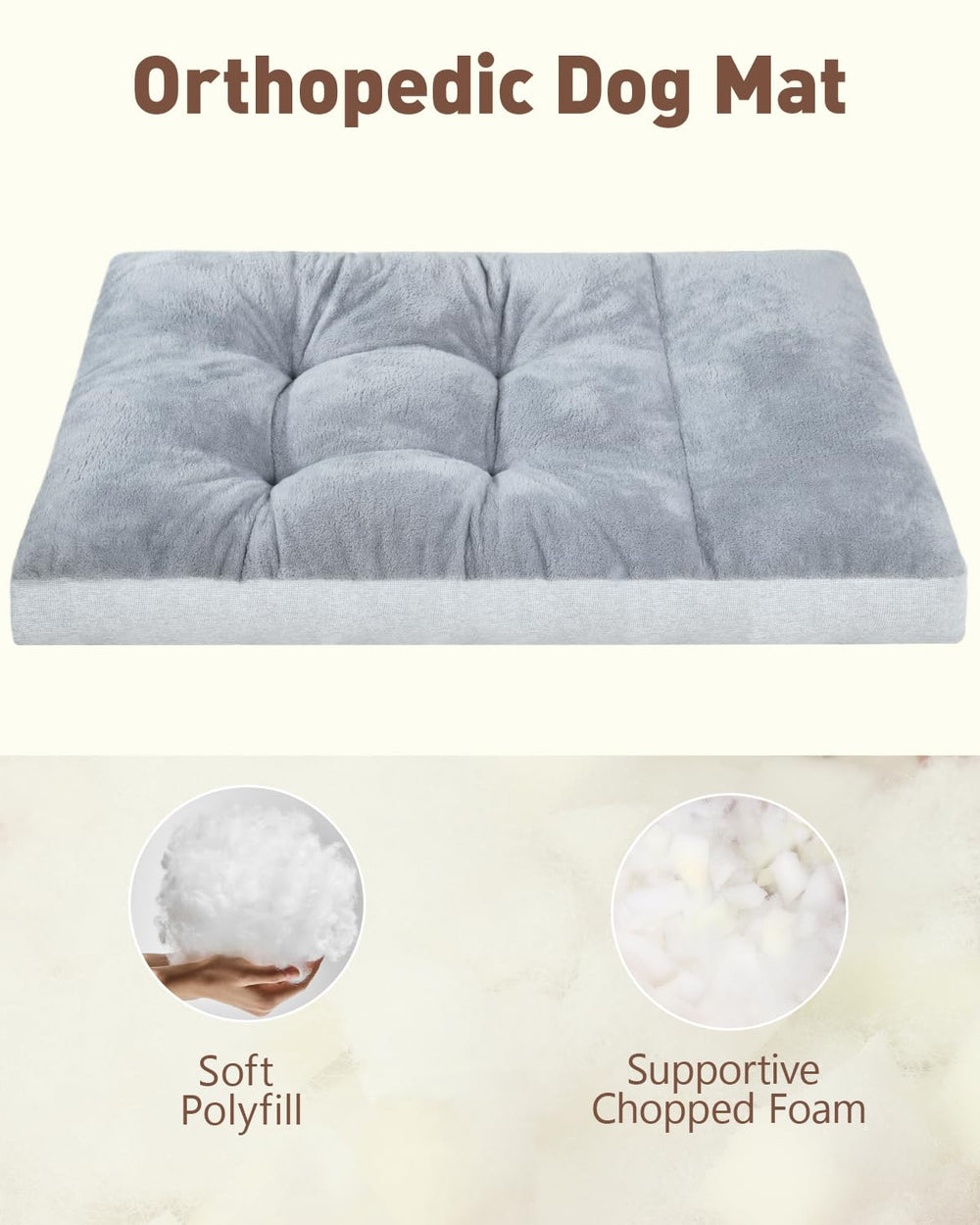 Cama NUPIDA lavable a máquina para facilitar la limpieza frecuente.