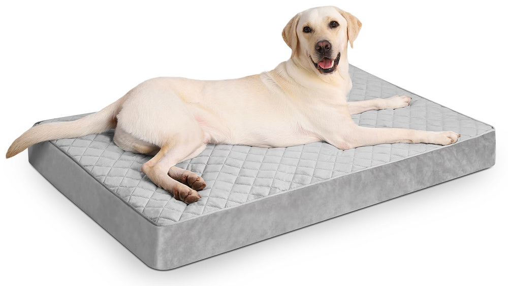 Cama ortopédica extragrande NUPIDA, impermeable y cómoda para perros grandes.