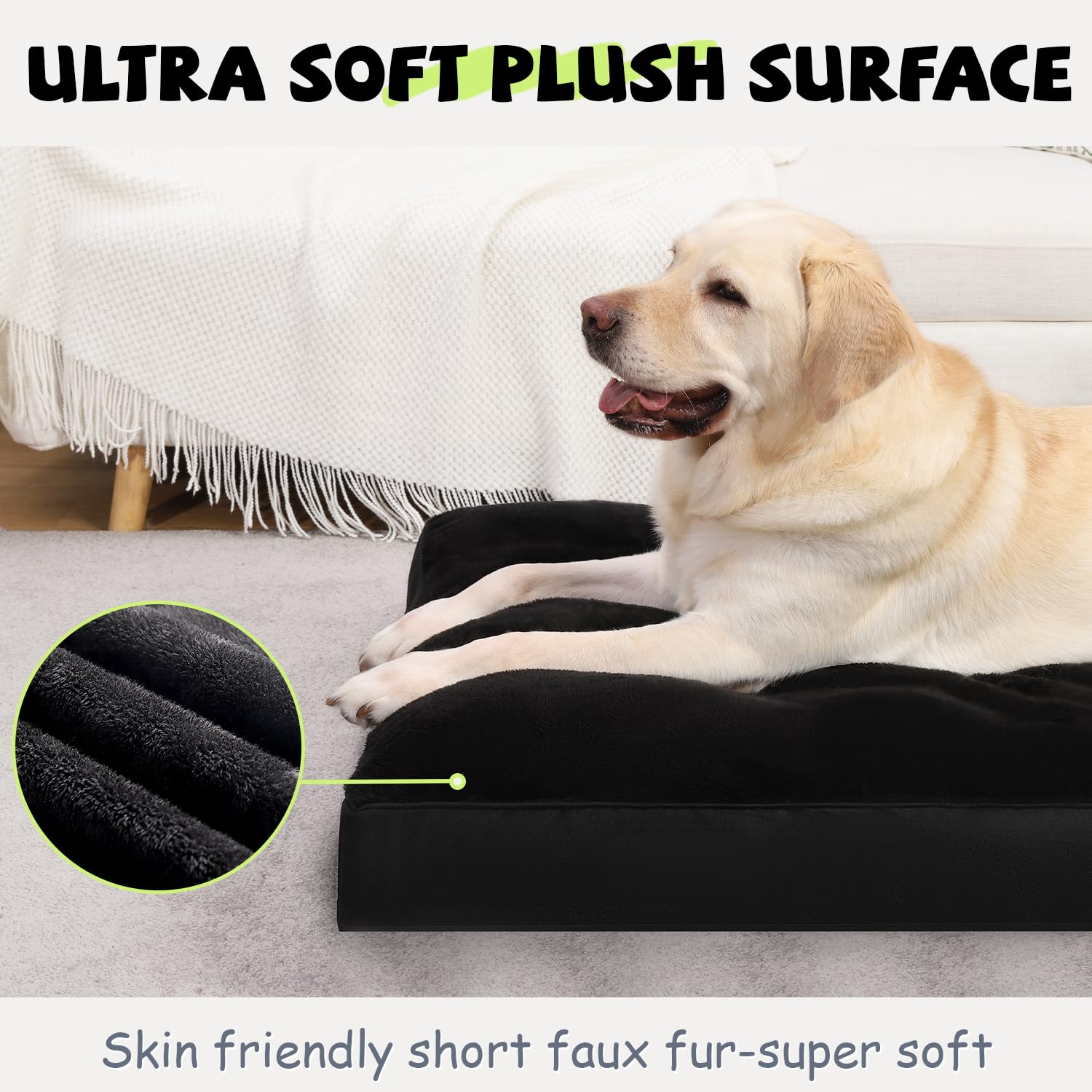 Funda lavable de la cama para perro NUPIDA jaula, limpieza rápida