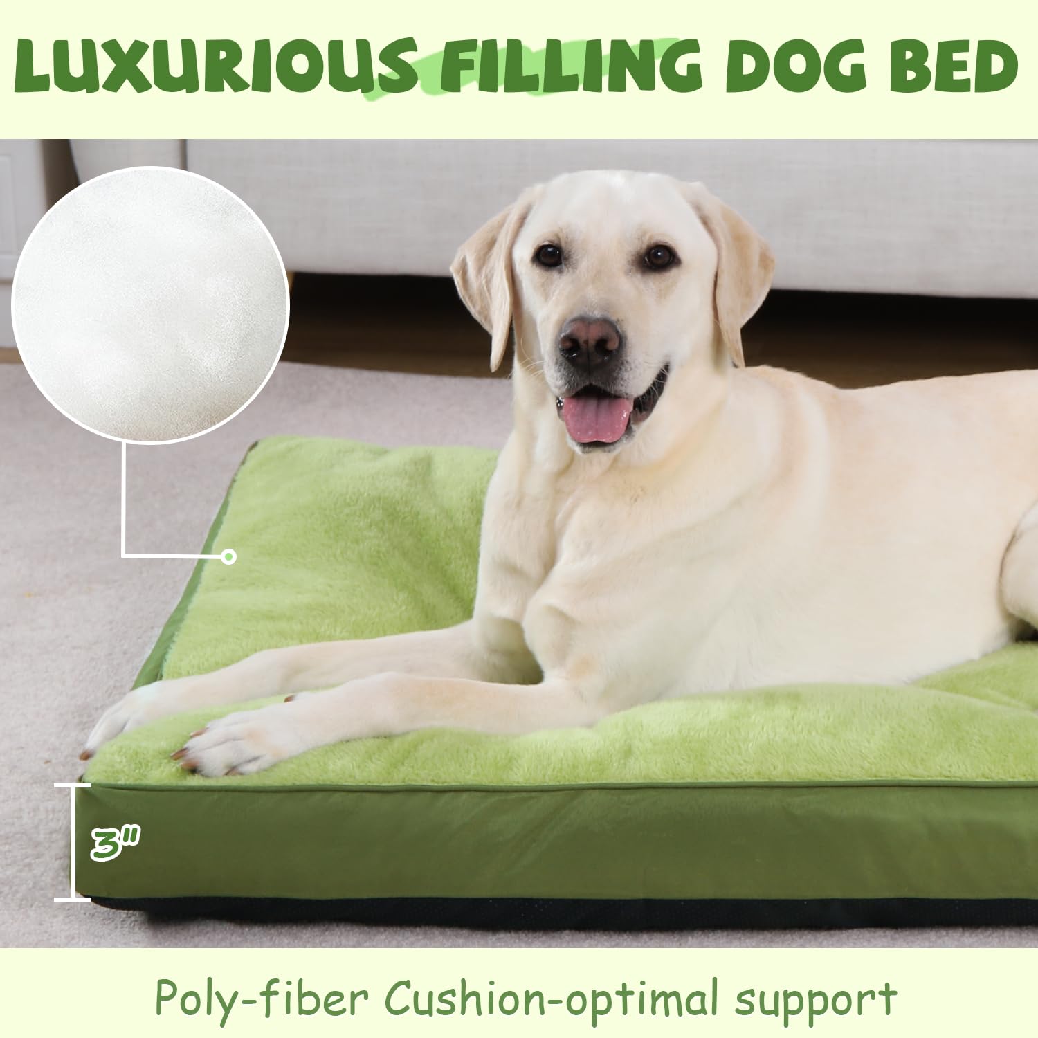 NUPIDA soporte firme para cama perro, ayuda a distribuir peso y reducir molestias.