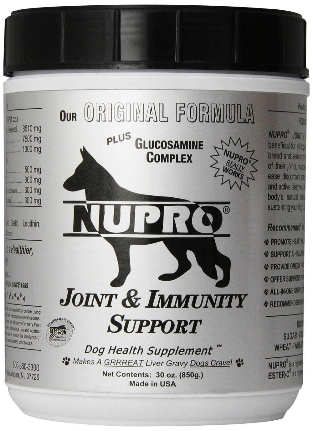 Nupro, botella de apoyo articular facilita movilidad diaria de tu perro.
