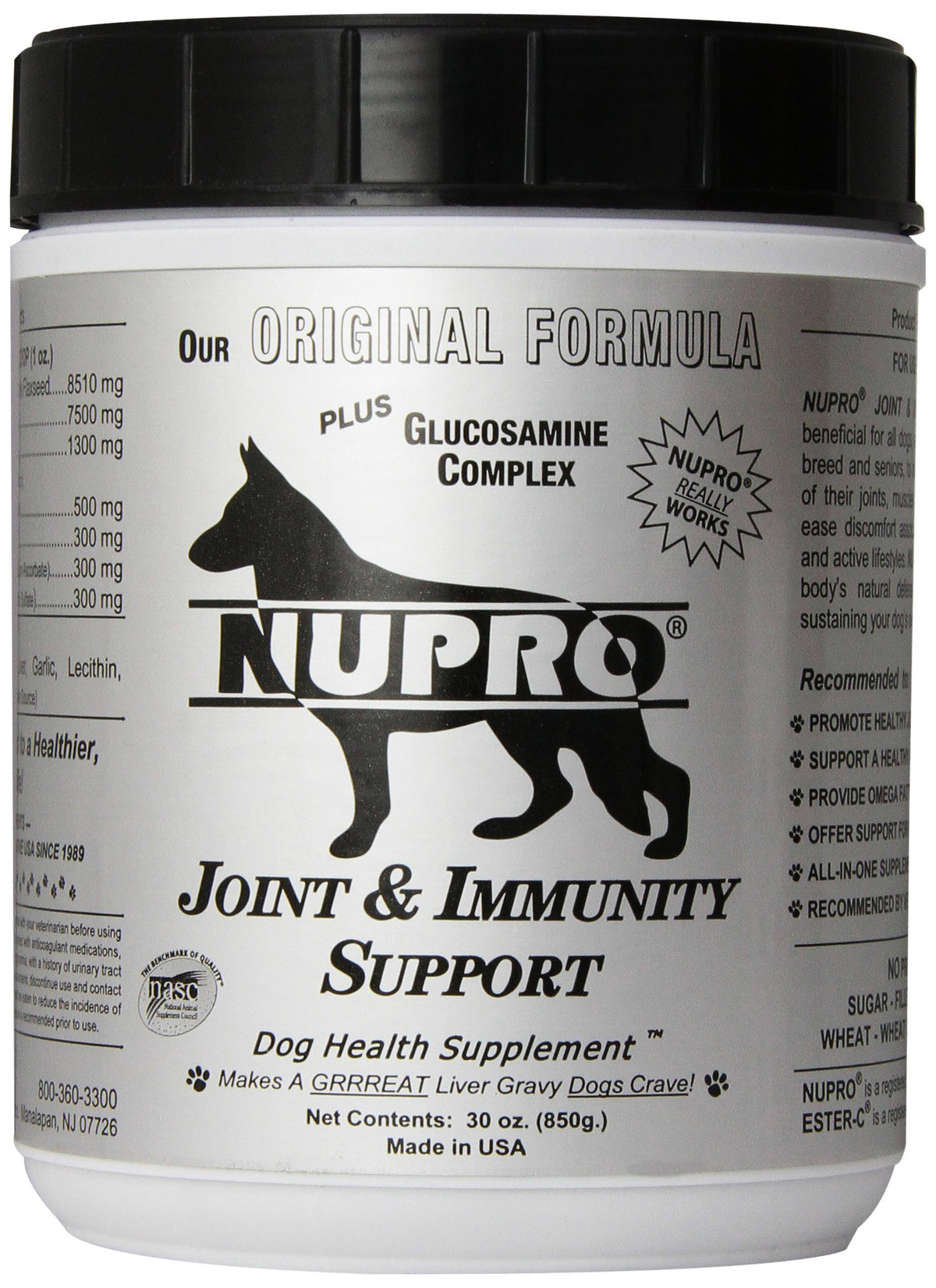 Nupro, botella de apoyo articular facilita movilidad diaria de tu perro.