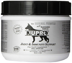 Nupro Articulación: botella de 1 lb para perros activos.