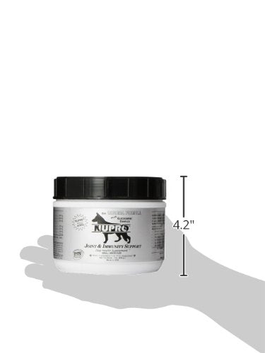 Etiqueta veterinaria de Nupro con recomendaciones de uso.