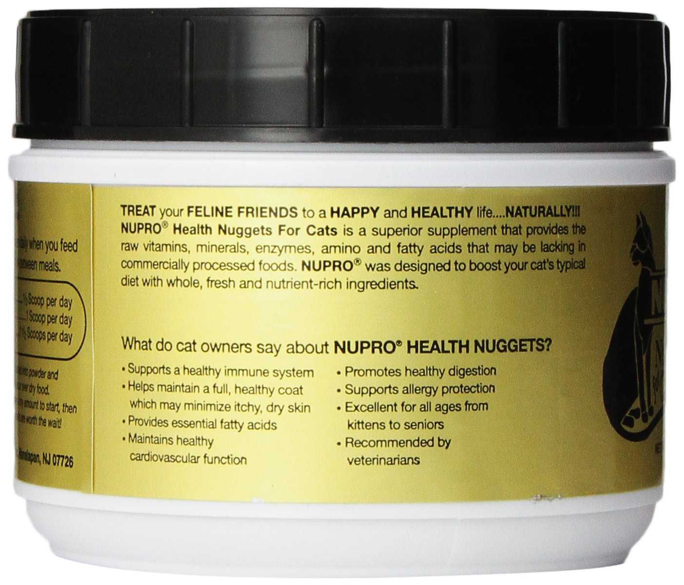 Nupro Health Nuggets para gatos, textura de nuggets para mezclar.