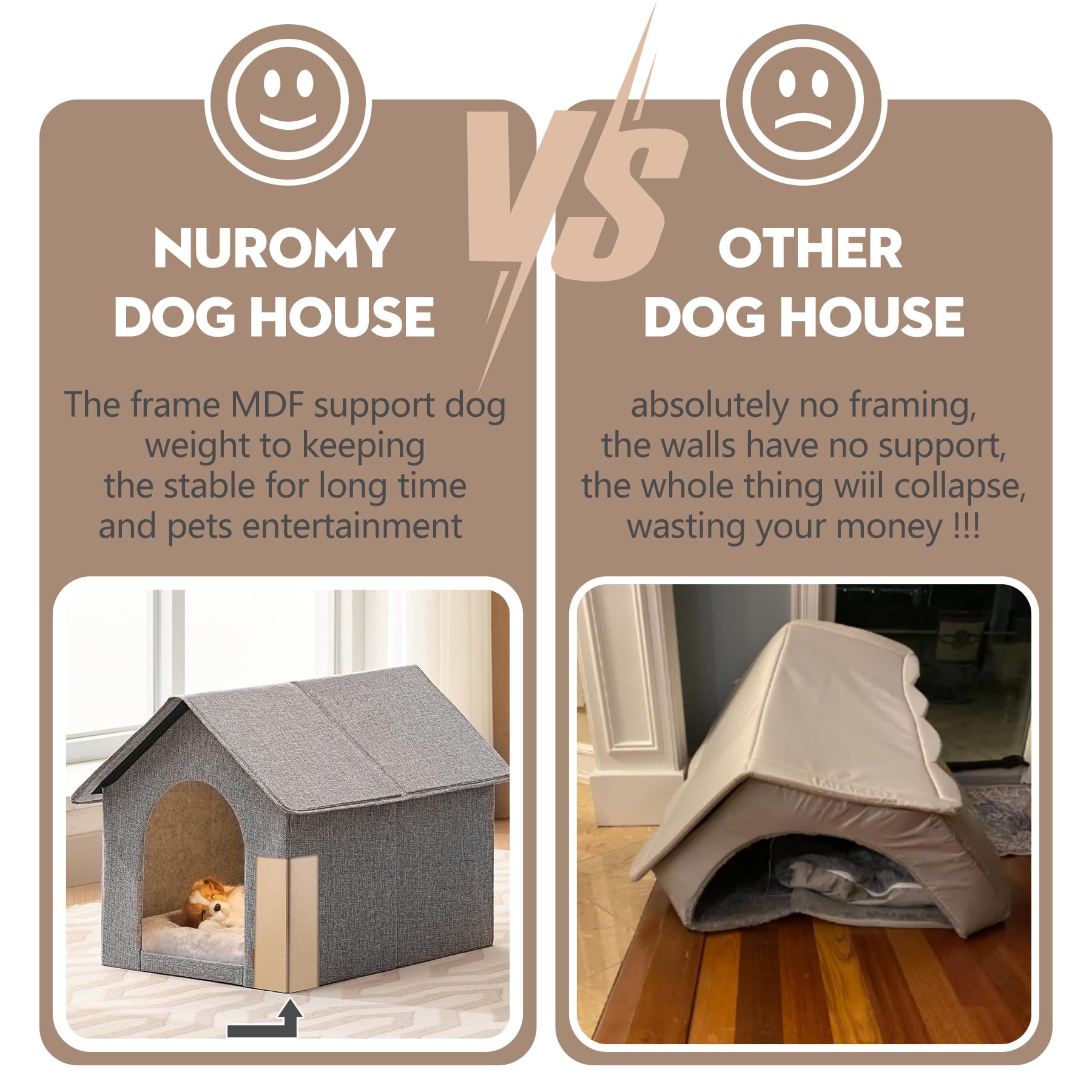 Tapa plegable desmontable de la casa NUROMY para viaje