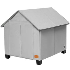 NUROMY caseta para perros con aislamiento y tapete caliente para comodidad.