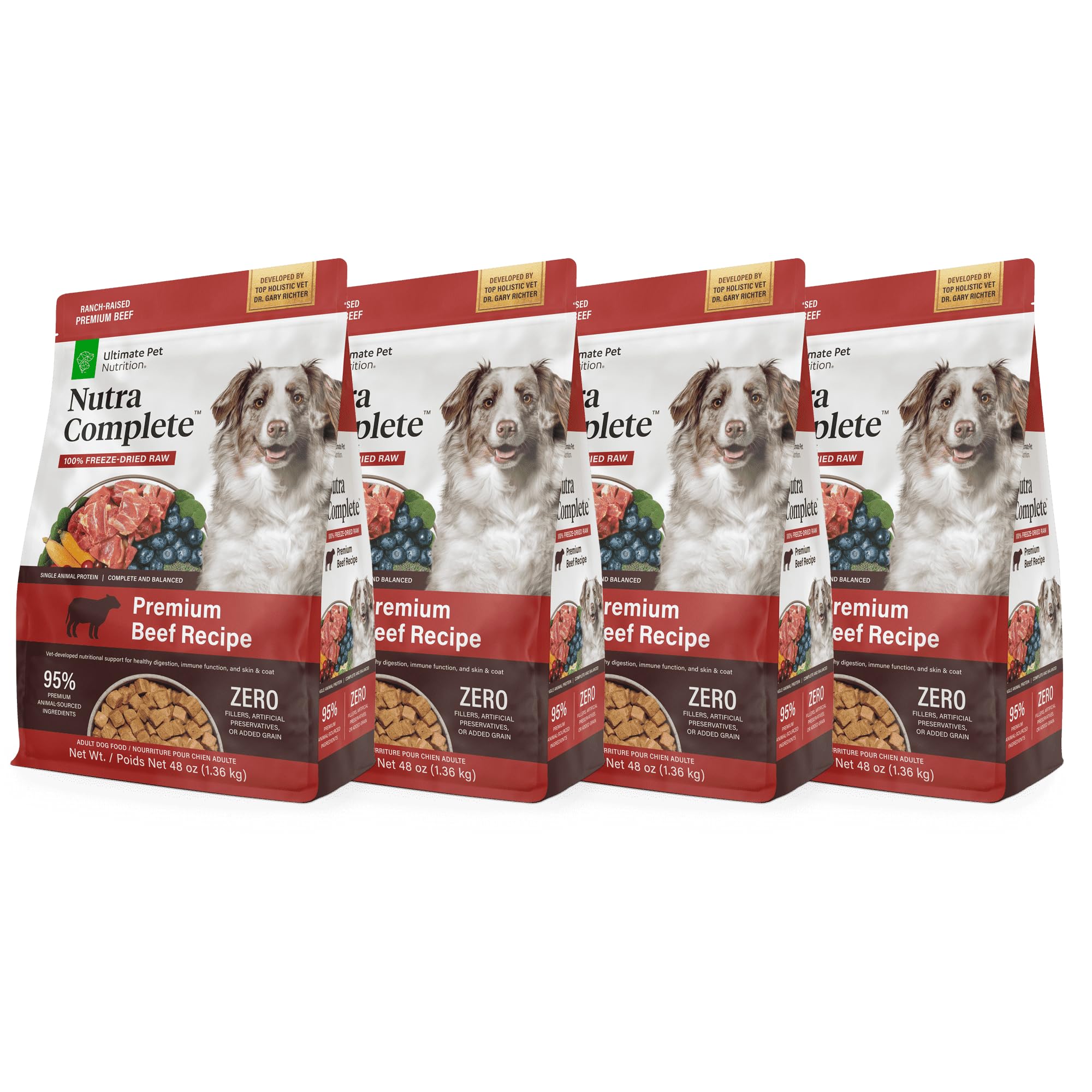 Nutra Complete bolsa de tres libras, ideal para nutrición diaria de perros.
