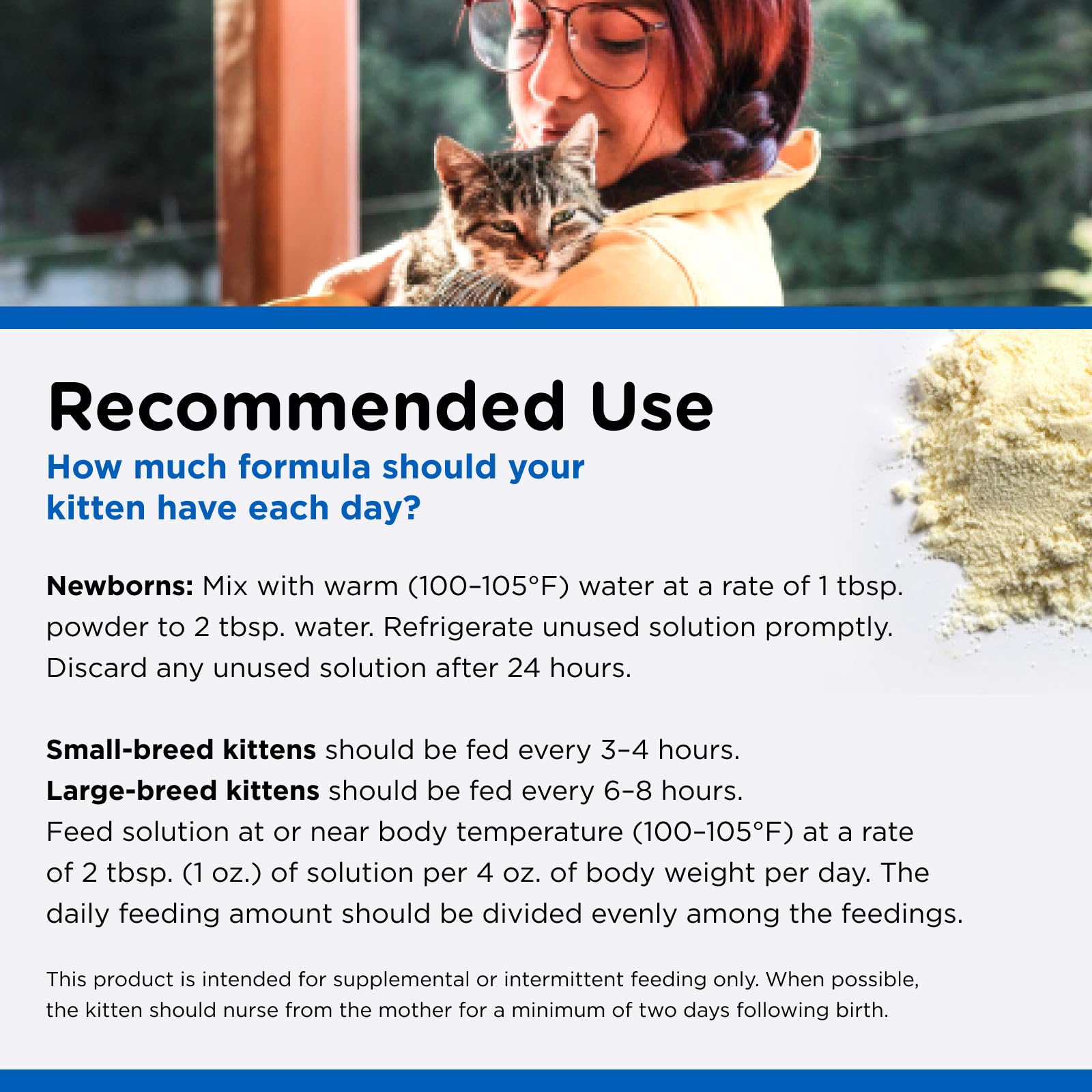 Nutri-Vet Leche Reemplazo Gatitos – con Opti-Gut para digestión.