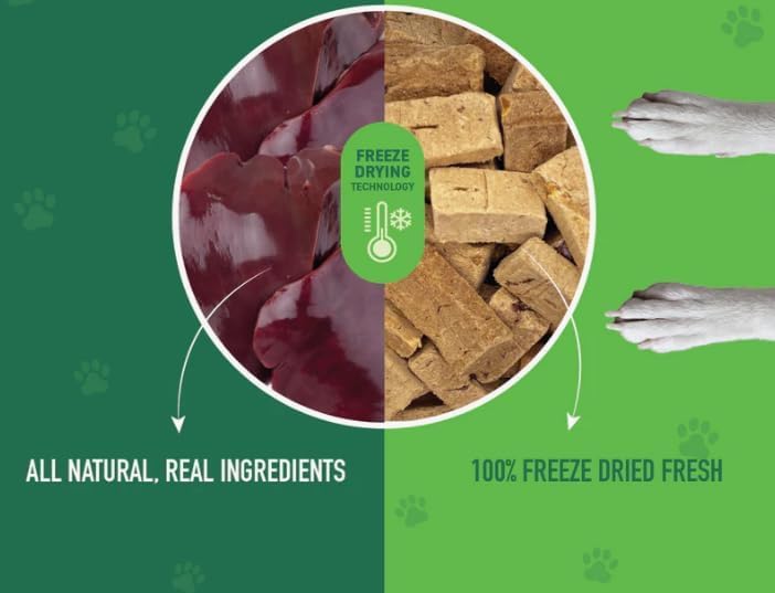 Nutribite Higado de Res Liofilizado, premio diario para perros.